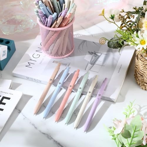 Set de 50 bolígrafos retráctiles de tinta negra 0.5 mm gel miniatura 5