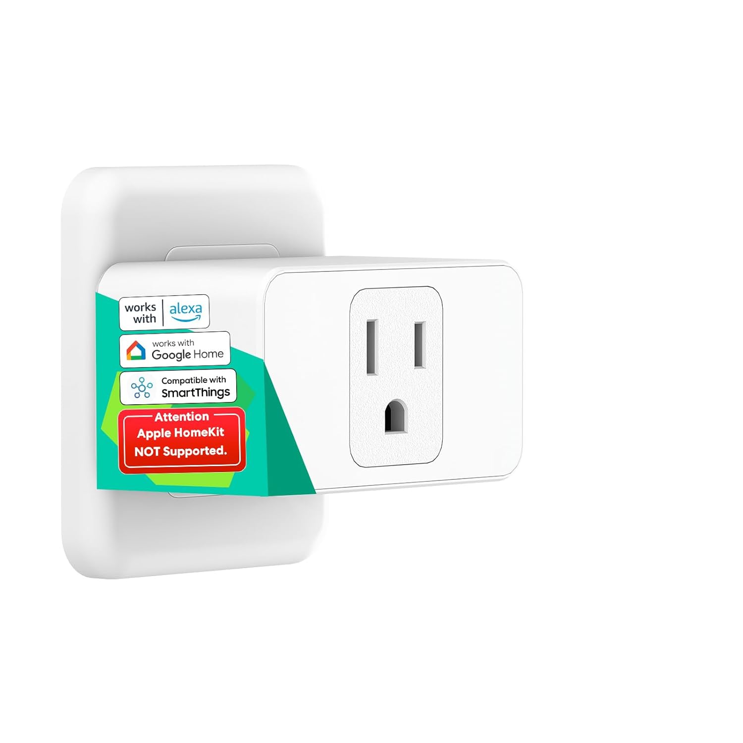 Meross Wi-Fi Smart Plug Mini, 15 Amp & Reliable Wi-Fi Connection, Alexa and Google Voice Control, App Remote Control, Timer (Apple HomeKit Not Supported) Meross Wi-Fi Smart Plug Mini, 15 Amp & Reliable Wi-Fi Connection, Alexa and Google Voice Control, App Remote Control, Timer (Apple HomeKit Not Supported)