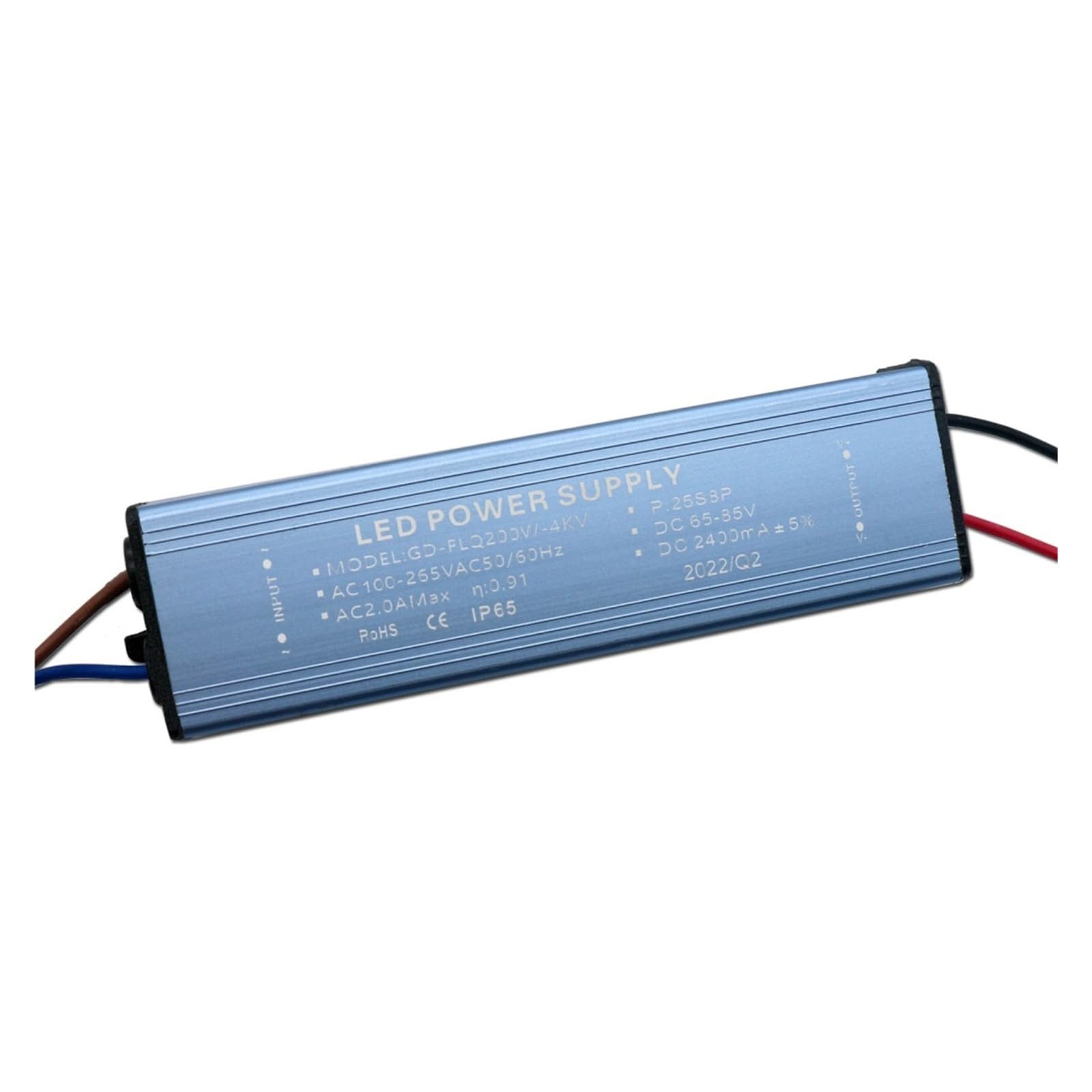 NVSFZGIYG 200W DC65-85V Waterproof IP65 LED Driver Power Supply AC100-265V 2400mA Lighting Transformer
