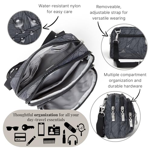 Image of Baggallini Triple Zip Bagg JAV Cross Body