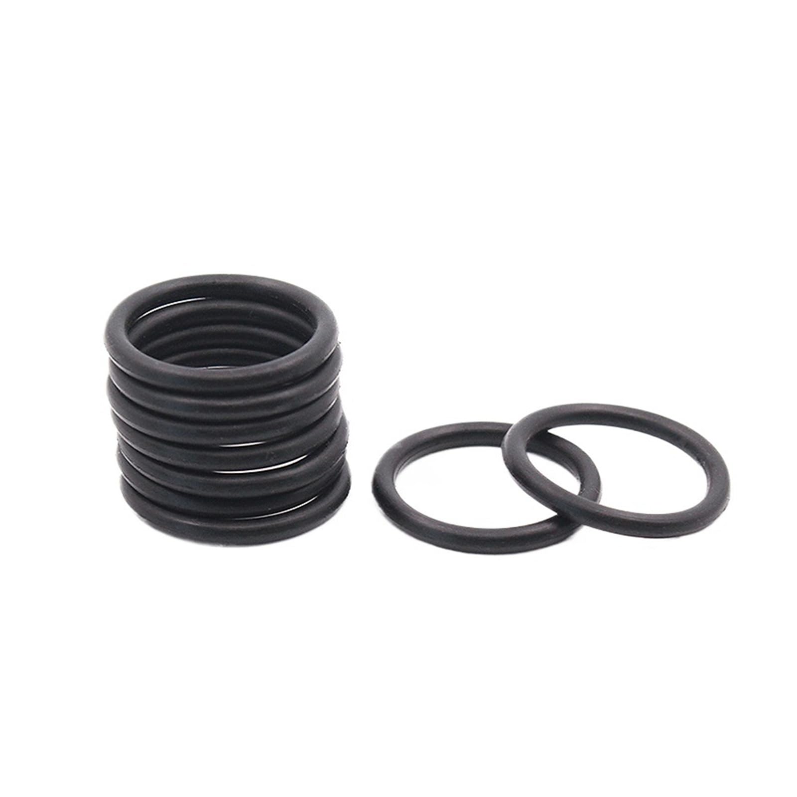 Czarna guma nitrylowa (R) CS, 30 sztuk/opakowanie, grubość 0,8 mm, średnica zewnętrzna 2,6-5,1 mm (4,1 x 2,5 x 0,8 mm)