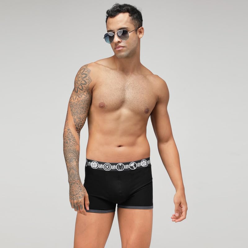 Image of Zoiro Men's Marvel Character Cotton Trunk Combo Pack |Colour's May Vary