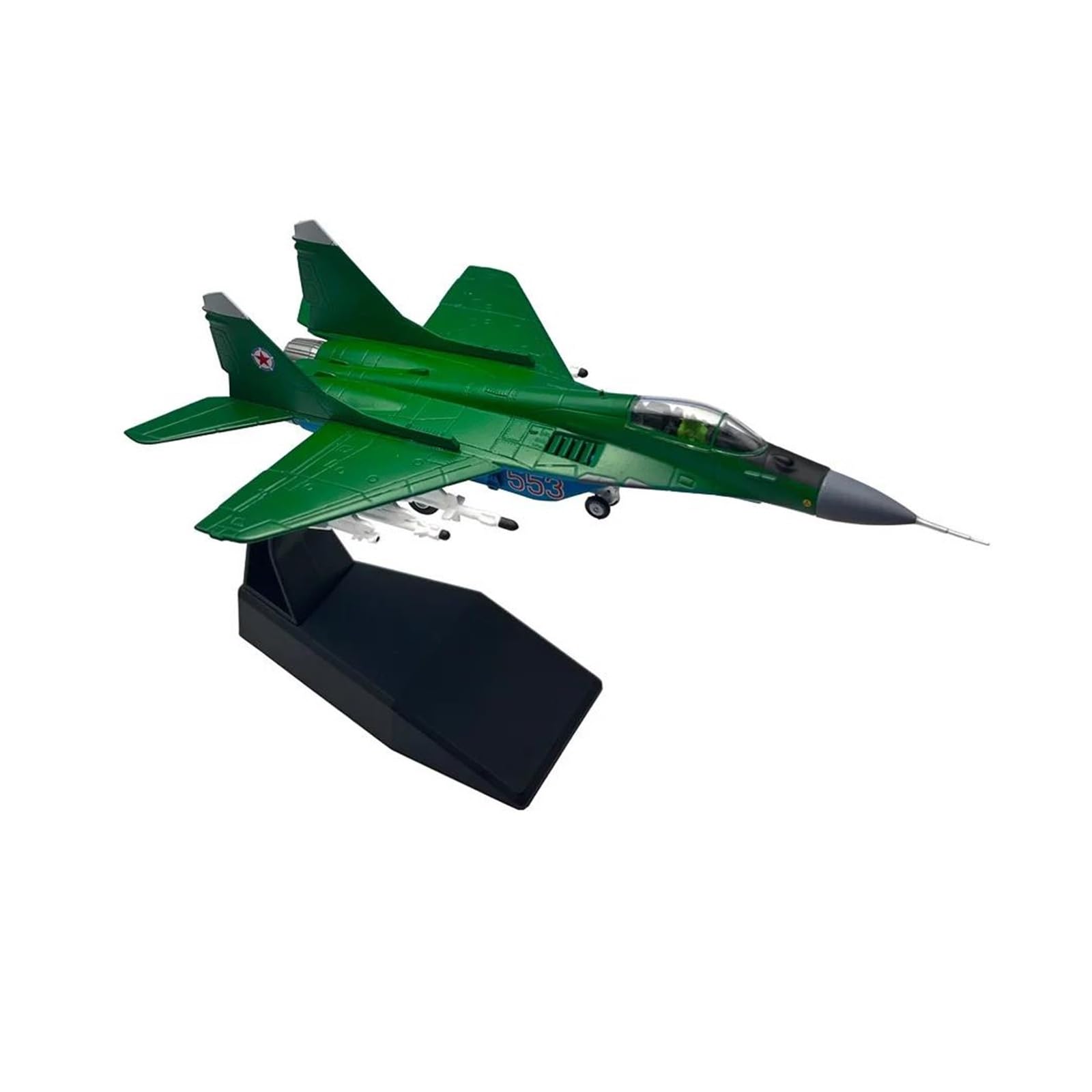 Must-have for collectors Odlewany metalowy samolot w skali 1 100 dla rosyjskiego myśliwca Mig29 Fulcrum C Odlewany metalowy samolot Model samolotu Zabawkowa ozdoba do kolekcji i wyświetlania (styl 1)