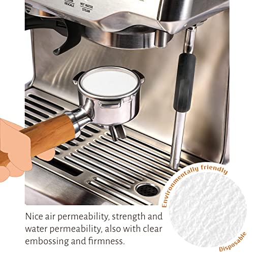 Mimore Espresso Filter Paper 58Mm - 500Pcs Unbleached Coffee Paper Filter For Espresso Machine - Disposable Portafilter Paper Espresso Filters Compatible With Breville Barista, Mr. Coffee, & More #TOP5