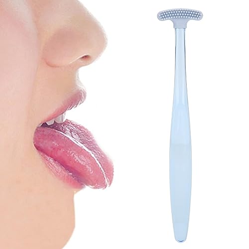 Tongue Scraper Cleaner Professional Tongue Brush Bad Breath Removal Oral Care Tongue Cleaner Easy to Hold & Clean