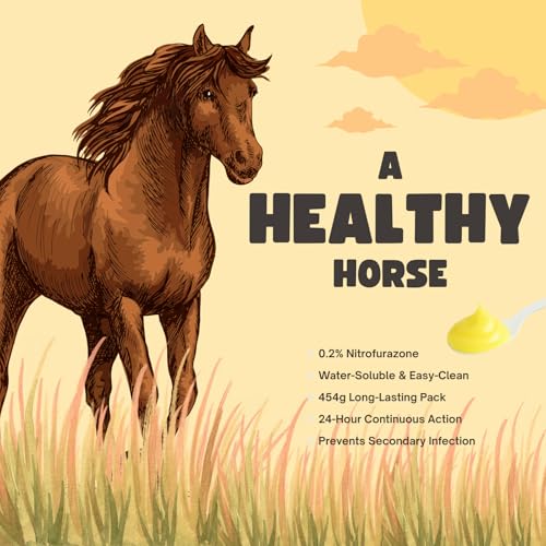 BESLKB Treatment for Horses,Nitrofurazone,Natural Equine Wound Care,1LB