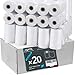 Bobines Papier thermiques 20m ✪Marque Française✪ de dimensions standard 57x40x12mm pour tout appareils CB, TPE quelle que soit la marque : Ingenico, Thales, Hypercom, Banksys (20)