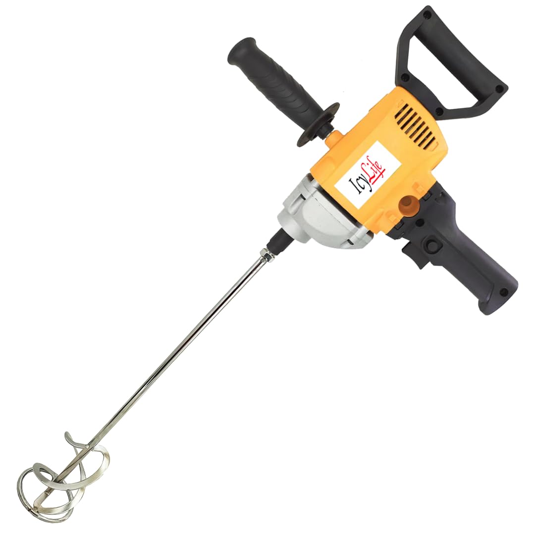 ICYLIFE putty-mixing machine blends mixture quickly and removes lumps paint mixer for painter, 1280 watt copper winded motor paint mixing (B0CNTGMFNT) Amazon Price History, Amazon Price Tracker