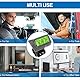 Solar-LCD-Autouhr, multifunktionale Digitaluhr, wasserdicht, stoßfest, mit Zeit, Datum, Woche, Temperatur und Griffhalterung für Auto, Motorrad, Fahrrad, grünes Licht