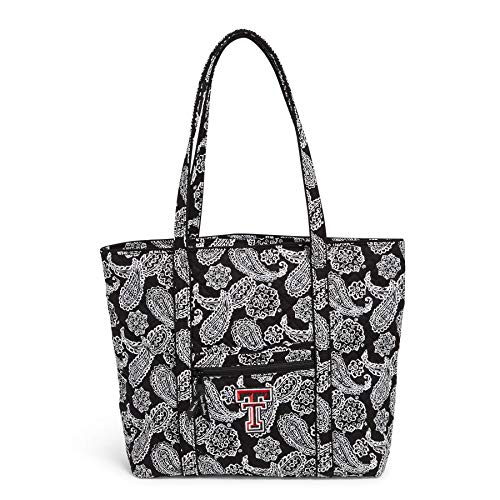 La Mejor comparativa de Organizador de Herramientas Portátil los mejores 10. 37 Vera Bradley Bolso de mano de algodón Collegiate Vera (varios equipos disponibles), Texas Tech University - Bandana negra y blanca, Talla unica