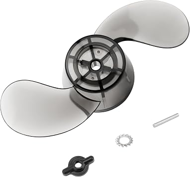 For Minn Kota MKP 3 Prop 2061151 Vanishing Compatible with Minn Kota 3-1/4" Motor Diameters, 2061151 1378211 Prop w/drive pin, prop nut and lock washer Replacement Fit for "W",#34;M", MAG Series Motors