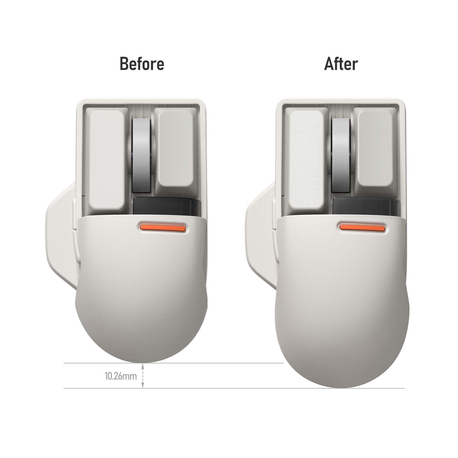 Amazon.com: LOFREE Touch PBT Wireless Mouse with Big Back Cover