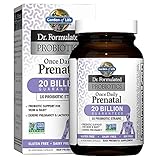 Garden of Life Dr. Formulated Probiotics Once Daily Prenatal - Acidophilus & Bifidobacteria Probiotic Support for Mom & Baby - Gluten, Dairy & Soy Free - 30 Count Vegetarian Capsules