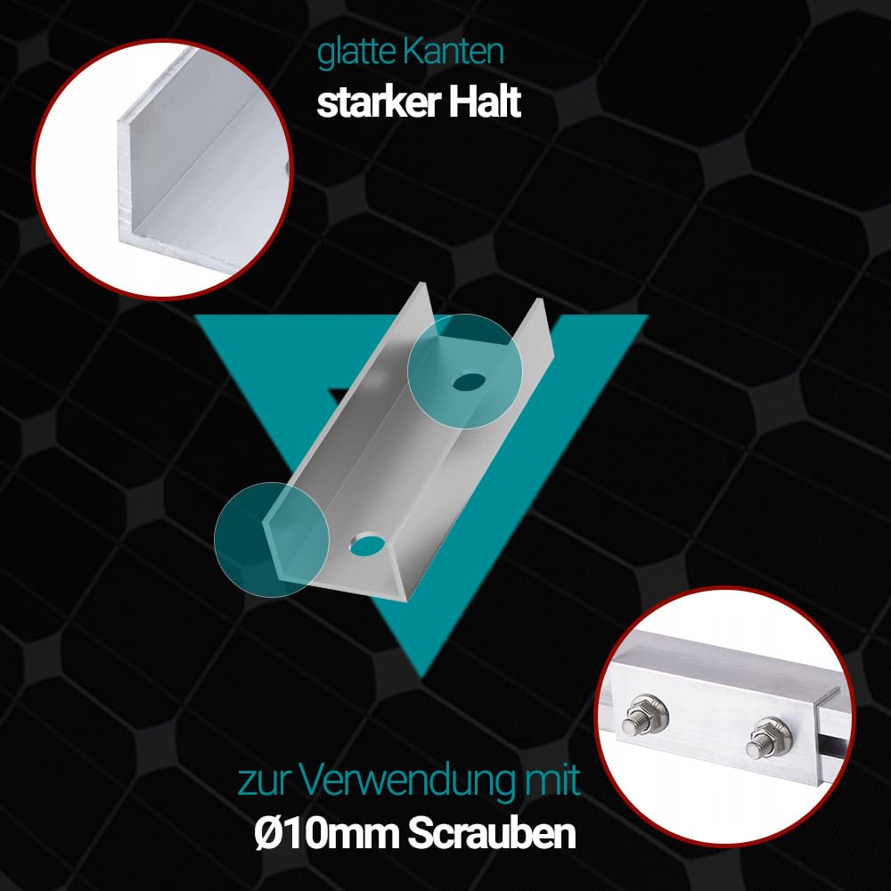 2410 Connettori A Scorrimento Per Guida Solare Per Profilo Solare In - Foto 2