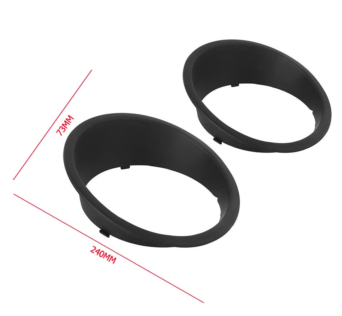 Faro Sopracciglio, Copertura del Sopracciglio Palpebra Anteriore Anteriore Sopracciglia per Wrangler JK 2007-2017 Adesivo Decorativo per Fanale,A-style-2pcs