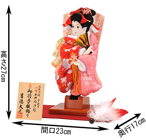 Amazon | 羽子板 正月飾り 吉徳大光 単品 伝統工芸 手造り 金襴 本押絵