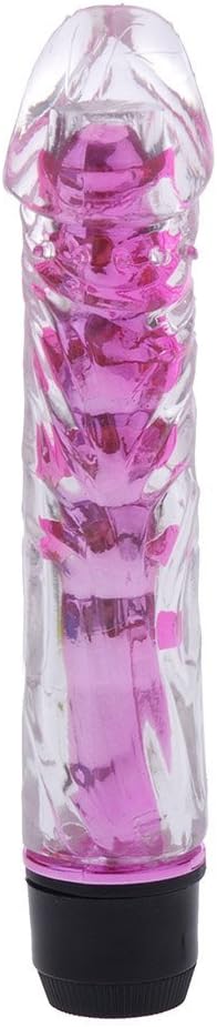 SODIAL(R) Baton Cristal Vibrador Orgasmo vaginal pequena ...
