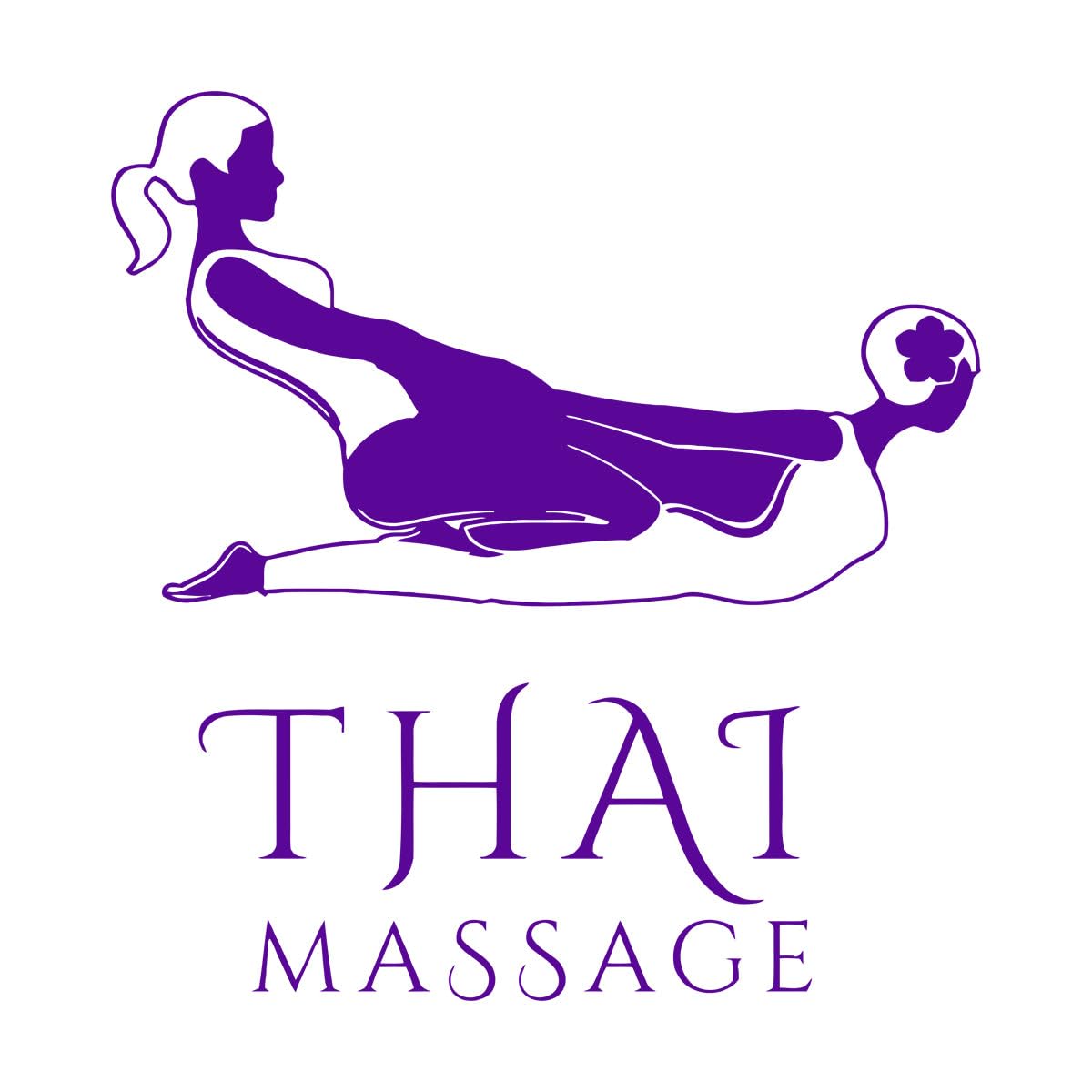 Thai Massage Wall Stickers Spa Salon Therapy Health Vinyl Wall Decal Home Decoration Woman Bedroom Beauty Store Art Murals Small - 28x29cm