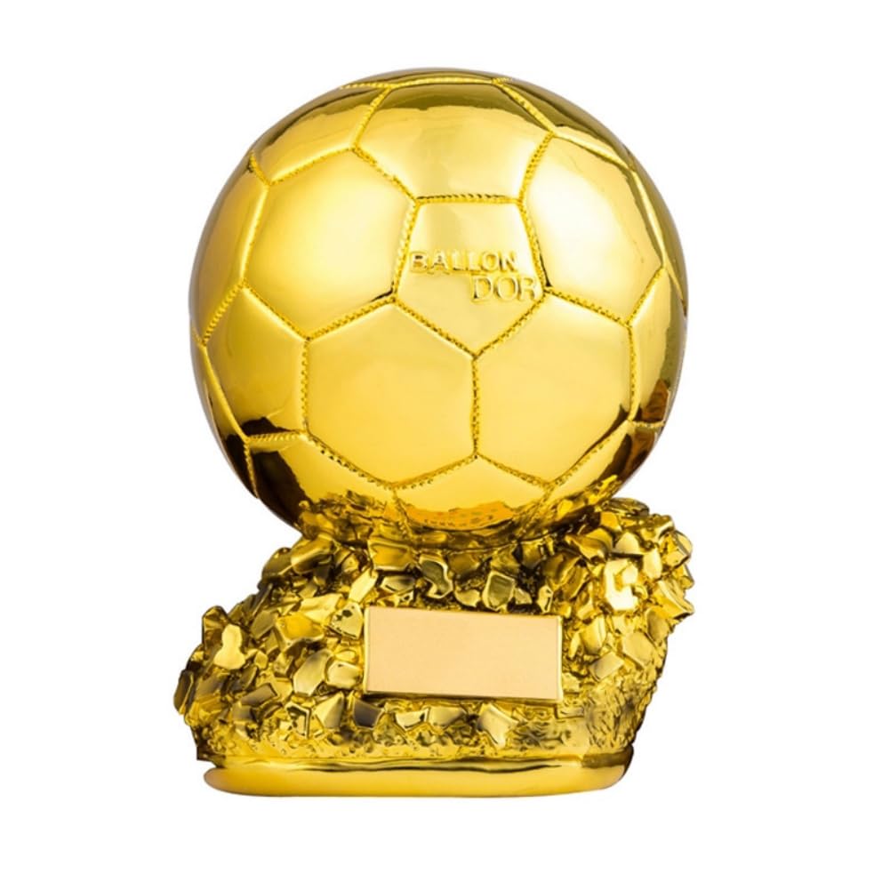 Trofeo Palloncino Oro Calcio Campione Trofeo Golden Ball Calcio Trophy Collezione di souvenir Decorazioni Casa Ufficio Regali per Fan