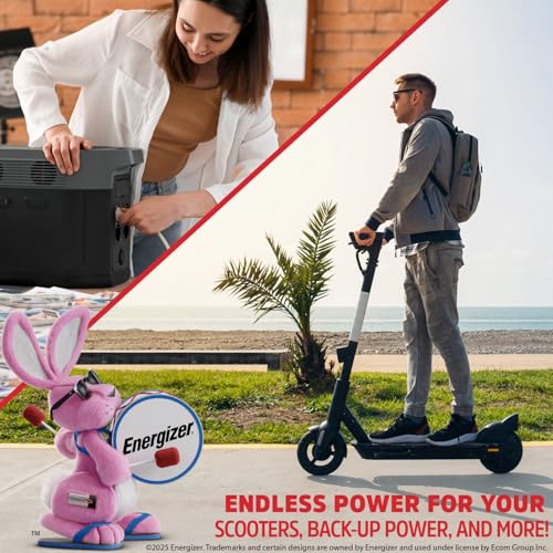 Image of Energizer EN9-12 - 4 Pack - 12 Volt 9 Amp Hr, Long Lasting Sealed Lead Acid AGM Rechargeable Battery Ideal for Use in Home Alarm Systems, Backup Power, Scooters, and More