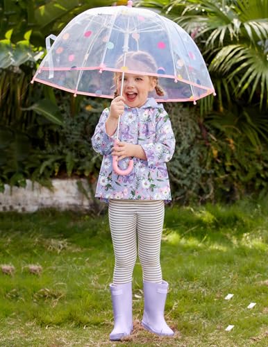 Image of Arshiner Girl Baby Kid Waterproof Hooded Coat Jacket Outwear Raincoat Hoodies