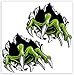 SkinoEu® 2 x Autocollant Stickers Monster Claws Griffes Ongles de Proie Voiture Camion Fenêtre Porte Negozio Ristorante Ufficio B 135