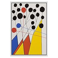 SIGNWIN Framed Canvas Wall Art Colorful Geometry Painting Canvas Prints Home Artwork Decoration for Living Room,Bedroom - 16