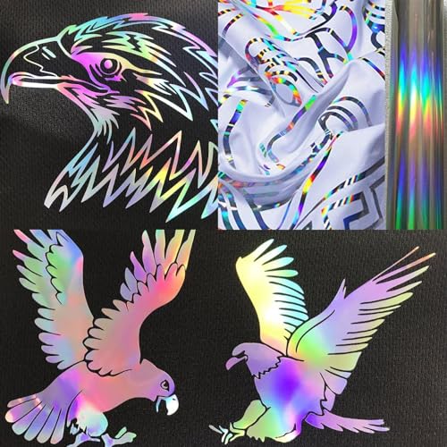 Image of Rainbow Spectrum HTV Vinyl Rolls | Heat Transfer Vinyl | 20inch x 80inch | PU for Shirts | Metallic Finish | Soft Touch | Iron on Vinyl for Cricut & Cameo | Easy to Cut & Weed for HTV Design