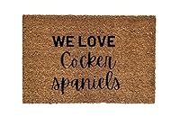 Algopix Similar Product 12 - We Love Cocker Spaniels Door mat