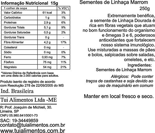 Semente de Linhaça Marrom 250 g