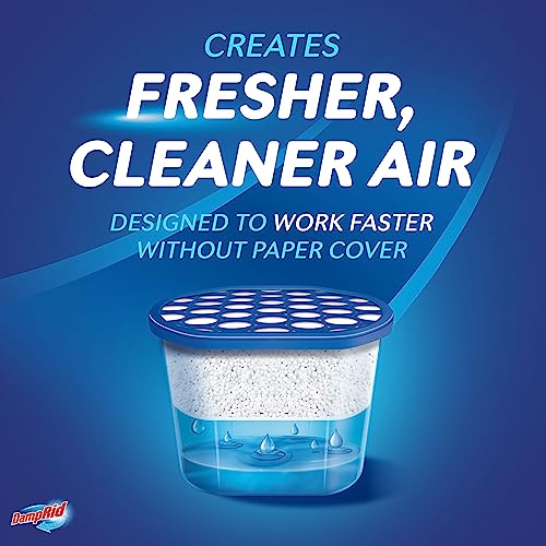 Damprid Fragrance Free Disposable Moisture Absorber With Activated Charcoal, 18 Oz., 3 Pack, Moisture Absorber & Odor Remover, Lasts Up To 60 Days, No Electricity Required #TOP4