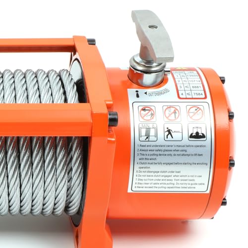Winche eléctrico ECCPP 13500 lbs 12V con cable de acero miniatura 5