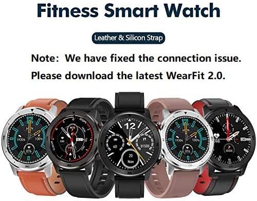 Popglory Smartwatch HR, reloj de fitness con pantalla táctil de 1,3  pulgadas con monitor de presión arterial, IP68 resistente al agua, 15 días  de duración de la batería compatible con teléfonos Android y iPhone :  Electrónica - Amazon.com
