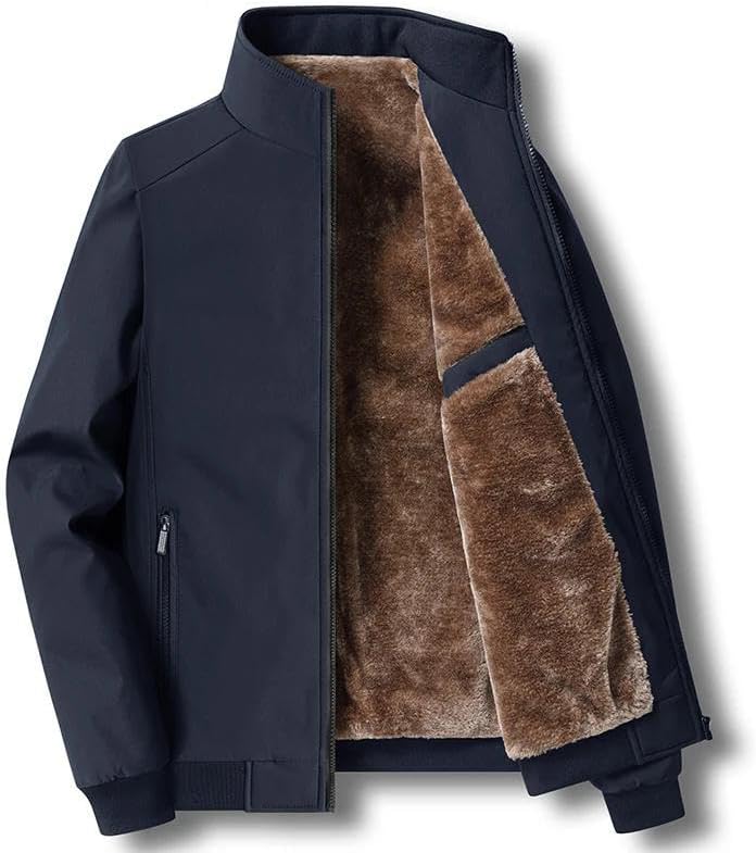 Xingfenly Newest Men' Winter Jackets Thick Stand Collar Coats Casual Warm Cotton Jacket Outwear
