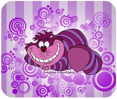 LeonardCustom- Personalized Rectangle Non-Slip Rubber Mousepad Gaming Mouse Pad / Mat- Alice in Wonderland Cheshire Cat -LCMPV132 by Personalized Mouse Pads