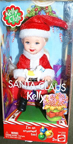 Muñeca Barbie Kelly Club Santa Claus adorno miniatura 1