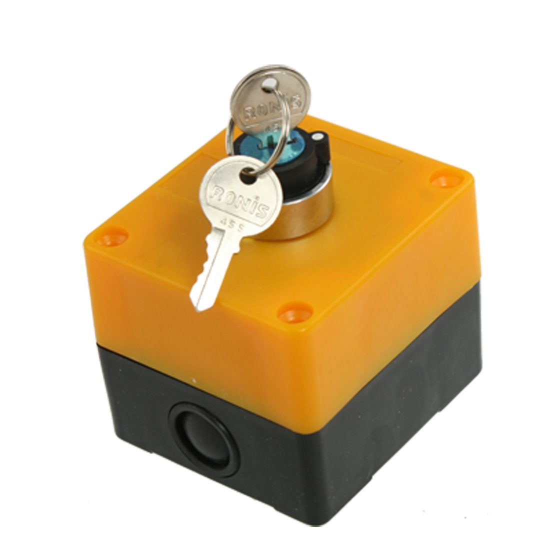 sourcing map AC 240V 3A 2 positions NO Contact Serrure à clé Rotatif Commutateur