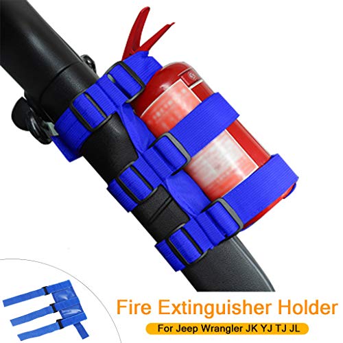 Universal Car Roll Bar Fire Extinguisher Holder Mount for Jeep Wrangler JK YJ