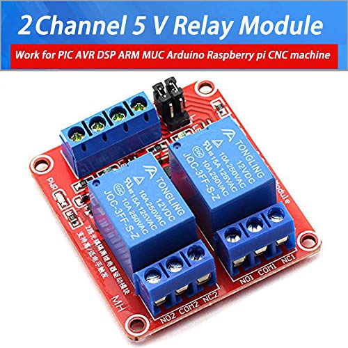 Youngneer 5v Relay Module 2 Channel for ARM/PIC/AVR/MCU Opto-Isolated Relay Board High or Low Level Trigger