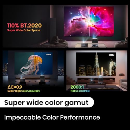 Hisense C2 Ultra, Triple Laser Smart Portable Projector, 4K UHD, 3,000 Lumens, 65” – 300”, Dolby Vision, IMAX Enhanced, Sound by JBL, Netflix Included, Designed for Xbox, Optical Zoom - image 6