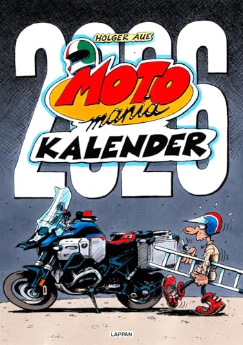 MOTOmania Kalender 2026: Monatskalender im Großformat: Großer Wandkalender mit Spiralbindung im Hochformat, 42 x 59 cm | Mit den beliebten Comics von Holger Aue | Geschenk für Motorrad-Fans MOTOmania Kalender 2026: Monatskalender im Großformat: Großer Wandkalender mit Spiralbindung im Hochformat, 42 x 59 cm | Mit den beliebten Comics von Holger Aue | Geschenk für Motorrad-Fans