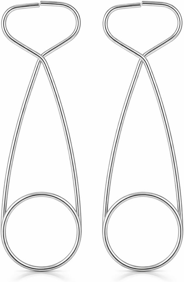 Alomejor 2Pcs Stainless Steel Fish Mouth Spreader Water Bottle Hanger Fishing Jaw Spreader for Saltwater Fishing