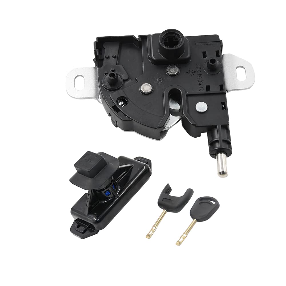 Jeu complet de loquets 6C1A-16D748-AB 8T1A-16700-AA Serrure de capot de capot 1476762 4887422 avec 2 clés compatible avec Ford Transit MK7 2006-2011