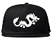 Chinese Dragon Snapback Hat Cap Black