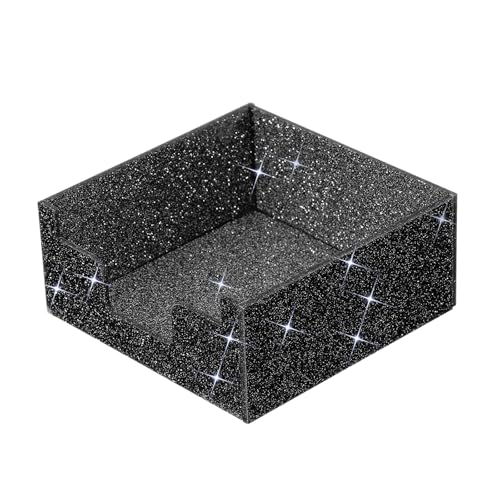 Porte-Notes Adhésif En Acrylique Noir PATIKIL Distributeur de Blocs 4x4 Pouces pour Bureau