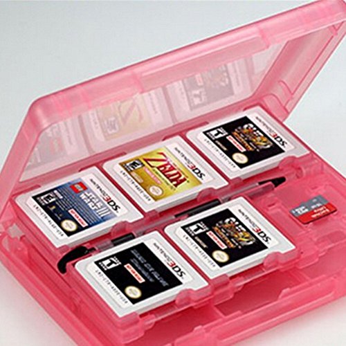 Fendii - Estuche para guardar cartuchos de Nintendo 3DS y tarjetas (capacidad para 24 unidades, de Nintendo 3DS XL, 3DS, 2DS, DSi XL, DSi, DS Lite y DS), color blanco