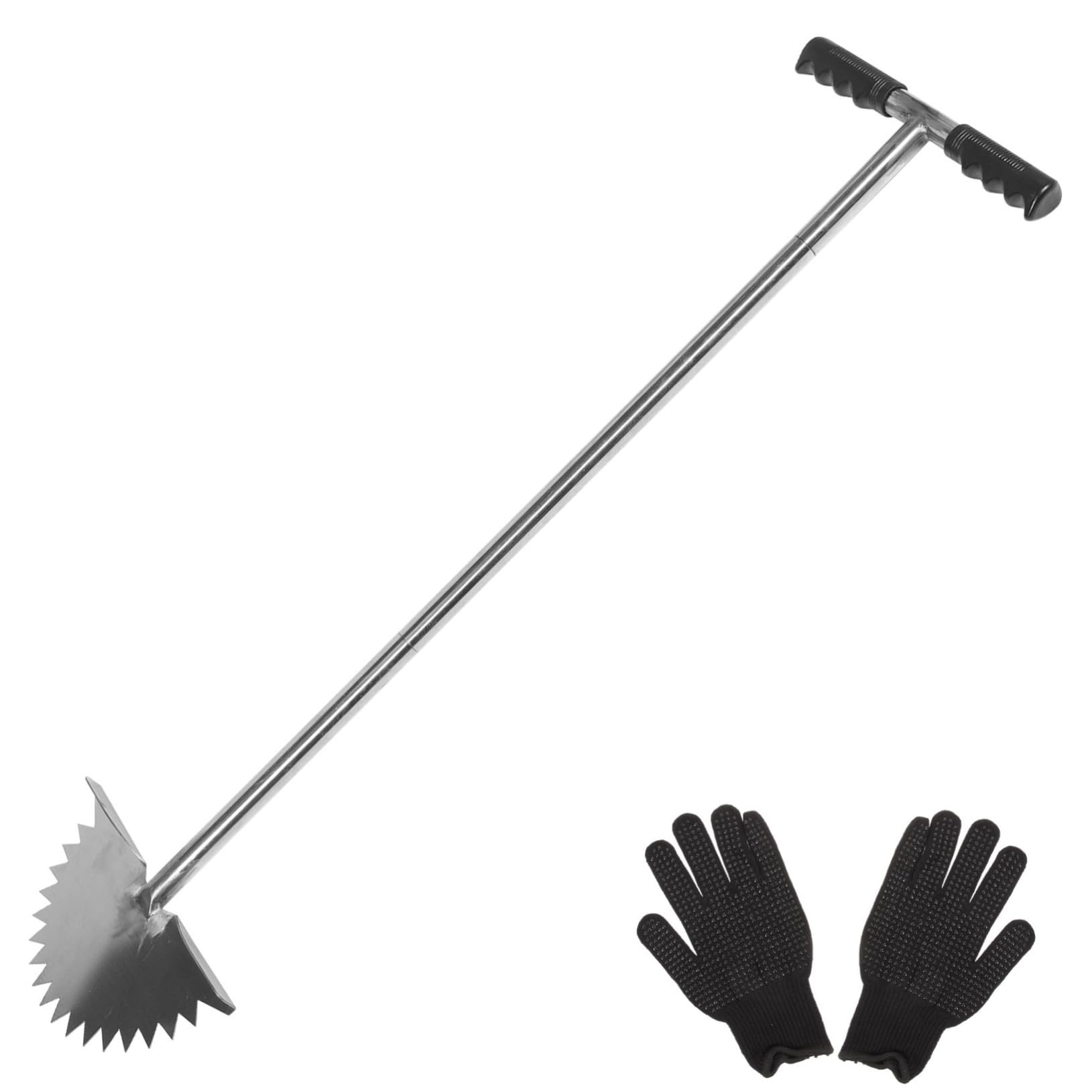 Sosoport Attrezzo per Bordi Prato a Mezzaluna in Metallo Inossidabile e Plastica, Design Ergonomico Facile da Usare per Paesaggistica e Abbellimento Esterni