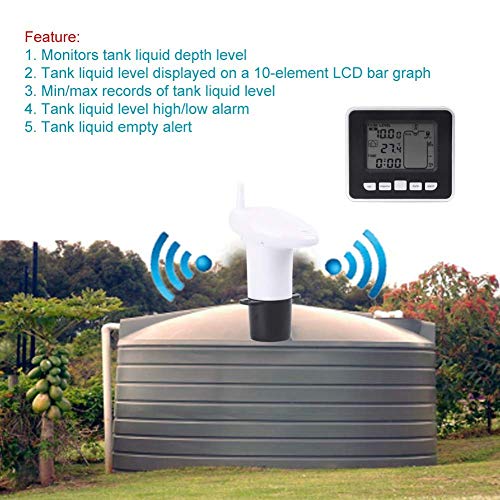 image for Walfront Ultrasonic Level Sensor, Ultrasonic Water Tank Liquid Depth L