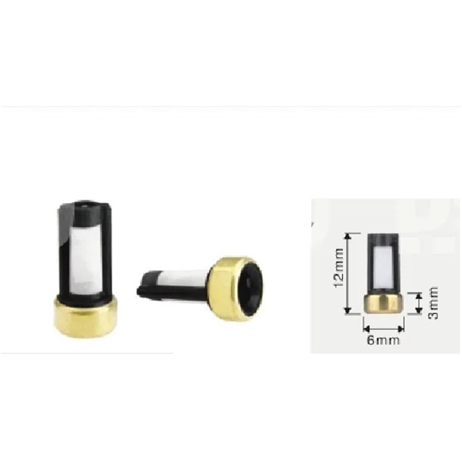 Zestaw do wtryskiwacza Pasuje do wtryskiwaczy paliwa bosch 100 sztuk uniwersalny mikrofiltr wtryskiwacza 12 * 6 * 3mm filtr koszowy