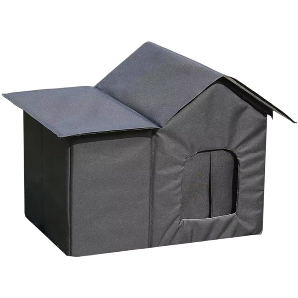 Abri extérieur pour chat chaud et confortable pour le jardin en hiver